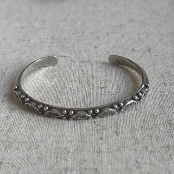 Chan Luu Champagne Diamond Sterling Silver Cuff